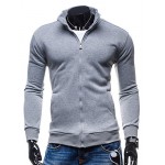 Men's Long Sleeve Hoodie & Sweatshirt,Cotton Solid