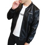 The new autumn and winter men's Casual Jacket Mens Leather Jackets 2016 male Korean tide slim motorcycle leather