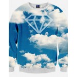 Men's Long Sleeve Hoodie & Sweatshirt,Cotton Print