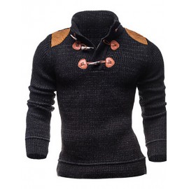 Men's Long Sleeve Hoodie & Sweatshirt,Cotton Color Block