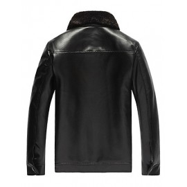 Men PU / Faux Leather Top , Lined