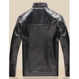 Men PU / Faux Leather Top