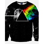 Men's Long Sleeve Hoodie & Sweatshirt,Polyester Print