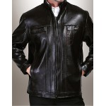 Men PU / Faux Leather Top