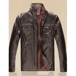 Men PU / Faux Leather Top